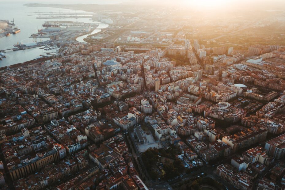 aerial photography of city buildings in spain